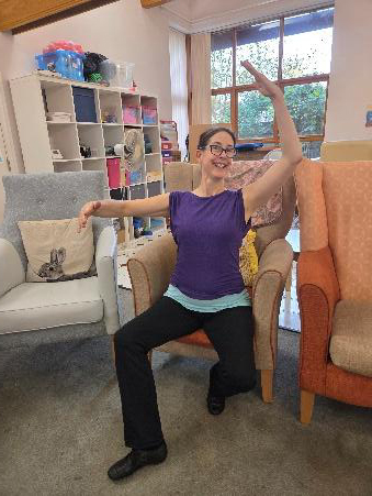 Brandon Day Centre chair-exersize lady